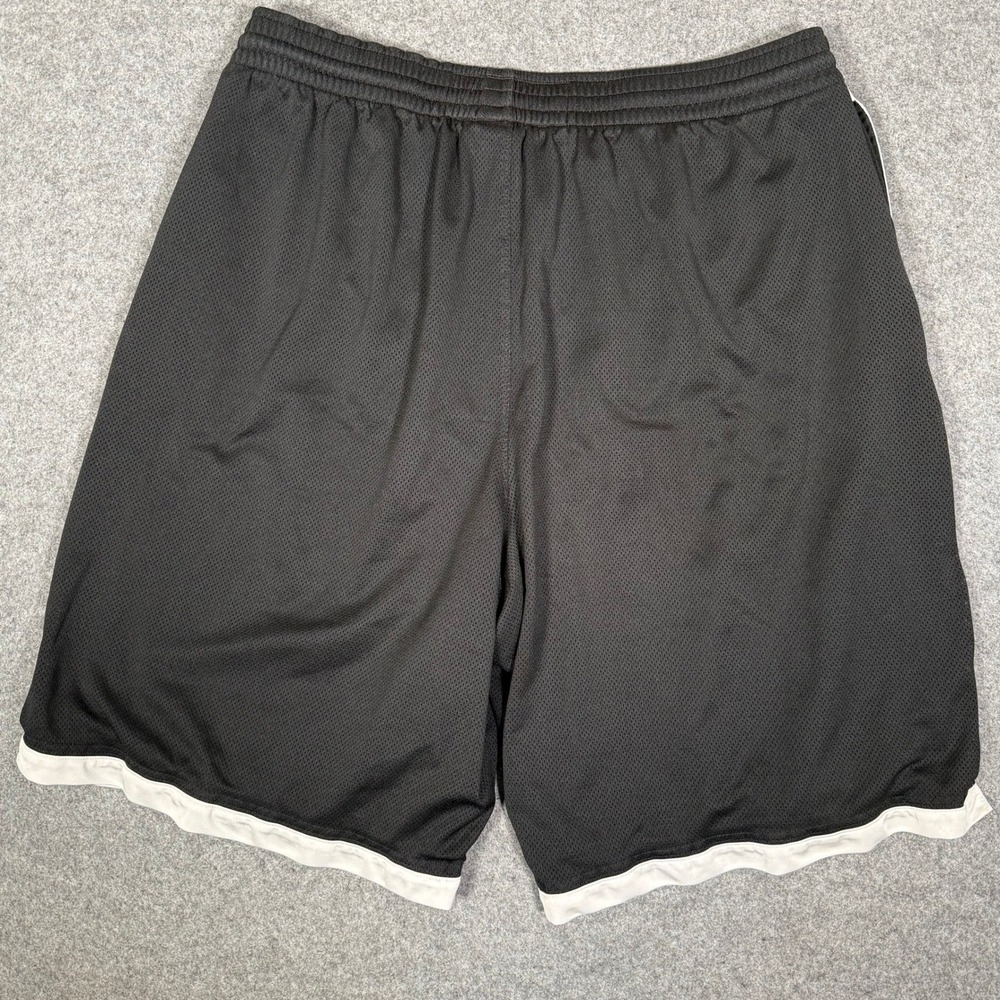 Nike Basketball Shorts Mens XXL Black White Mesh Athletic Side Stripe RN56323 - Picture 6 of 8